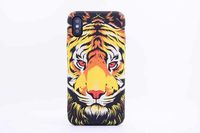 Wholesale New Brand Animals Lion Wolf Owl Pattern Hard Back Phone Case For iPhone X Glow In The Dark Luminous Forest King Tpu Case