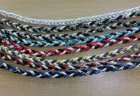 Wholesale 3 ropes sports braided titanium necklace Health silicone fashion cheap sports baseball necklace Various colors and sizes