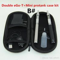 Wholesale Double Electronic Cigarettes eGo T vape pens Starter Kits Mini Protank Vaporizer mAh mAH mAh Ego T Batteries VS TVR box mod kit