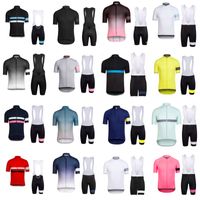 Wholesale RAPHA team Cycling Short Sleeves jersey bib shorts sets racing sportswear bike cycling breathable Clothes E0550