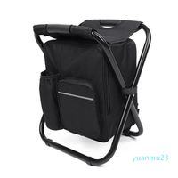 Wholesale Folding Outdoor Camping Stool Portable Backpack Chair Stool with Insulated Cooler Bag for Fishing Hiking Beach Picnic kg