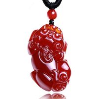 Wholesale Opening natural authentic red agate pendant for men and women ice necklace pendant