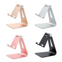 Wholesale Adjustable Aluminum Cellphone Holder Stand Metal Smartphone Mount Foldable Mobile Phone Bracket Support Desk For iPhone Xiaomi Samsung Huawei cell phones