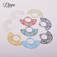 10 Pcs 36mm Round Hollow Slice DIY Jewellery Findings Components Making