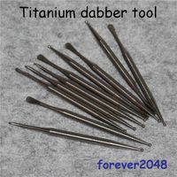 Wholesale Titanium Dabber Gr2 Ti Nail Dabbing Tool Short Titanium Dab For Glass Bongs Glass Pipe Wax Dry Herbal Vaporizer Pen Ti Dabber