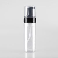 Wholesale 100ml Cosmetic Facial Cleanser Wash Cream Plastic PET Foam Bottle Liquid Soap Foaming Pump Refillable Bottles for Travel