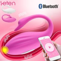 Wholesale Bluetooth Vibrator Panties Vagina Ball Bluetooth USB Charge Wearable Dildo Clitoris Stimulator Speed Erotic Sex Toy For Women Y200410