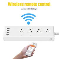 Wholesale 10PCS Wifi Smart Plug work with Amazon Alexa Google Assistant Wifi Smart Power Strip Charger A With Usb Charging Port