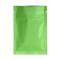 Wholesale Matte Green Reclosable Zip Lock Aluminum Foil Package Bag Retail Food Zipper Bag Tea Snacks Water Proof Packaging Mylar Foil Bag