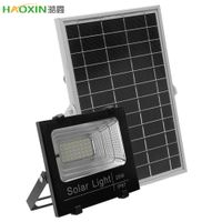 Wholesale HaoXin LED Solar Powered Flood Lights Outdoor Garden Lawn Landscape Lamps Waterproof Security Wall Lamps Floodlight Remote Control