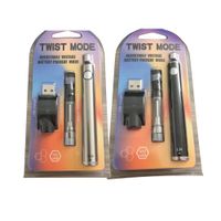 Wholesale Twist Mode E Cigarette Kit mAh eGo Twist VV Battery Vape Pen a3 Th2 ml ml Cartridge Wireless USB Charger Thick Oil Vaporizer