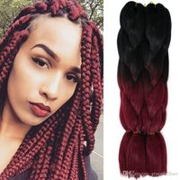 Ombre Black Burgundy Braiding Hair Nz Buy New Ombre Black