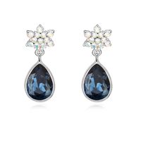 Wholesale Korean Drop Earrings Jewelry Made with Swarovski Elements Crystal For Women Wedding Earrings Bijoux Accessories Best Jewellery Gift