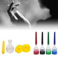 Wholesale New Plastic Cone Smoking Herb Grinder Hand Cigarette Grinders Rolling Machine Rolling Papers Maker Filter Tool Device Plastic Smoking Muller