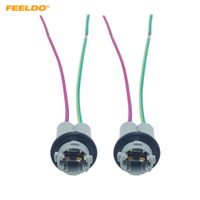 Wholesale FEELDO Car T15 W16W LED Light Adapter Base Socket Connector T15 Reverse Lamp Holder Adapter For Car Truck Styling