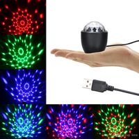 Wholesale Mini Magic Ball Stage Light LED USB Powered Supported Sound Activated Stage Light for Home Party Decoration Festival Holiday