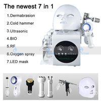 Wholesale 7 in BIO RF Cold Hammer Hydro Facial Professional Microdermabrasion Water Hydra Dermabrasion Spa Facial Skin Pore Cleaning Beauty Machine