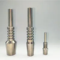 Wholesale Titanium Nail mm mm mm Grade Ti Nail VS Quartz Nail Ceramic Tip For Dab Rig Bong Set DHL free
