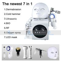 Wholesale 7 in Hydra Facial Beauty Equipment Hydro Dermabrasion Ultrasonic Nutrient Injection Oxygen Spray Microdermabrasion Machine