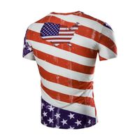 Wholesale Print Fashion USA Short Sleeve D Printed Soccer Fans T Shirts Casual Men World Cup T Shirts Plus Size M XL