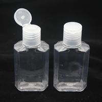 Wholesale 60ml Empty Hand Sanitizer Gel Bottle Hand Soap Liquid Bottle Clear Squeezed Pet Sub Travel Bottle