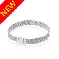 Wholesale New arrival Reflexions Hand Chain Bracelet Original box for Pandora Sterling Silver Bracelets for Men Women
