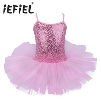 Wholesale iefiel kids girls ballet baby children cosplay tutu flower dress tulle dancewear clothing ballerina fairy party costumes