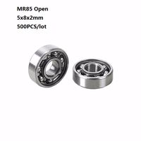Wholesale 500pcs MR85 Open Type Deep Groove Ball Bearing Mini bearing mm x8x2mm