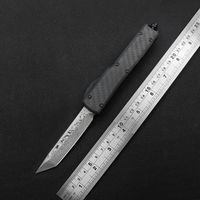 Wholesale 4 style High end UT tactical knife Damascus steel blade T6 carbon fiber handle EDC outdoor camping hunting knife