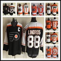Wholesale Cheap Vintage Philadelphia Flyers Hockey Jerseys Bernie Parent Dave Schultz Retro All Stitched Uniforms White Orange Alternate Shorts