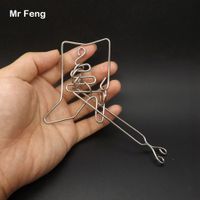 Wholesale Funny High Heeled Shoes Ring Puzzle Metal Wire Gift Toys Adult Mind Game Intelligence Gadget Magic Trick Model Number H205