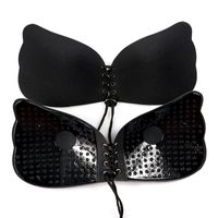 Wholesale Fashion Women Invisible Bra Super Push Up Seamless Self Adhesive Sticky Wedding Party Front Strapless A B C D Cup Fly Bra