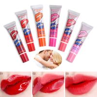 Wholesale Romantic Bear Amazing Colors Waterproof Liquid Makeup Lip Stick Long Lasting Lipstick Tint Tear Pull Lip Gloss