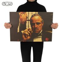 Don Corleone The godfather classic old movie poster retro nostalgia kraft paper