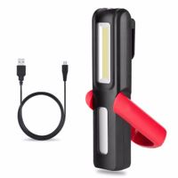 Wholesale 2 Mode Inspection Lamp COB LED USB Rechargeable Magnetic Folding Hook Tent Camping Torch Flashlight Work Lights Built in Battery
