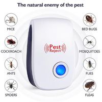 Wholesale Mosquito Killer Pest Reject Electronic Ultrasonic Pest Repeller Reject Rat Mouse Cockroach Repellent Anti Rodent Bug Reject House Office