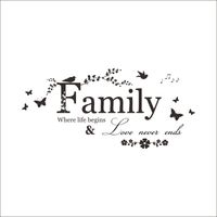 Wholesale Wall Art Stickers Family Quotes Buy Cheap Wall Art