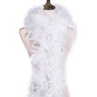 Wholesale 2yard fluffy White TurkeyFeather Boa About Grams Clothing Accessories chicken Feather Costume Shaw feathers for crafts party
