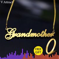 Wholesale Gold Filled Long Box Chain Custom Name Choker Necklace Women Men Personalized Bridesmaid Christmas Gift Nameplate Collar Mujer