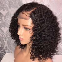 Wholesale New product explosion before the lace wig European and American ladies short curly hair chemical fiber hood manufacturers spot Kinky Curly