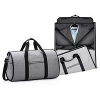 Wholesale Travel Garment Bag With Pocket Folding Garment Bag luggage Duffle Suit Carryon Garment Weekender Bag Two In One