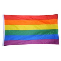 Wholesale 2020 Rainbow Flag x5FT x150cm Lesbian Gay Pride Polyester LGBT Flag Banner Polyester Colorful Rainbow Flag For Decoration X FT