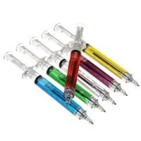 Wholesale Novelty Syringe Pen Ball Point Pen Fashion Pens Promotional Gifts Pen For Hospital Medical Nurse Doctor Colors
