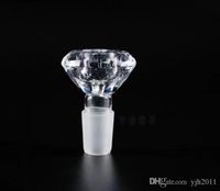 Wholesale Diamond Shaped Bubble Head Bongs Oil Burner Pipes Water Pipes Glass Pipe Oil Rigs Smoking