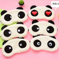 Wholesale Cotton Panda Goggles Sleep Mask Shading Moisture Remove Dark Circles Cartoon Eye goggles Improve Sleep Quality Moist Eyes ST444