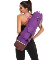 Wholesale 75 CM Yoga Bag Double Zipper Waterproof Multifunction Pocket Pilates Yoga Mat Bag Dance Mat Sports Knapsack Fitness Backpack Mat Case