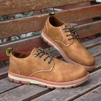 Wholesale 2018 new big toe shoes British men s business leisure retro thick bottom fashion