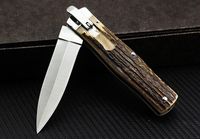 Wholesale New Wild antler side cutting A161 A162 A163 folding camping hunting knife folding knife