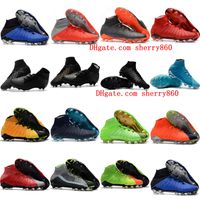 Wholesale 2021 soccer shoes mens cleats Hypervenom Phantom III EA Sports FG soft ground football boots Rising Fast Pack neymar