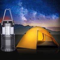 Wholesale Hiking Torch AA Battery Powered High Power Light LED Collapsible Lantern Outdoor Camping Lamp Portable Hanging Flashlights DH1309